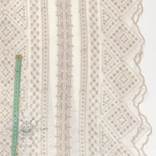 Pamučna tkanina EMBROIDERY Lilian beige