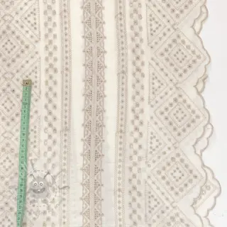 Pamučna tkanina EMBROIDERY Lilian beige