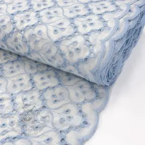 Pamuk EMBROIDERY Lilian blue