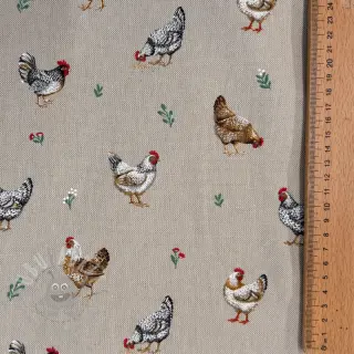 Dekorativna tkanina Linenlook Picoti multico