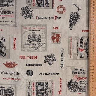 Dekorativna tkanina Linenlook Vincennes rouge