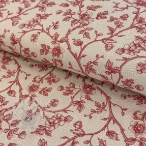Dekorativna tkanina Linenlook Meredith rouge