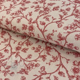 Dekorativna tkanina Linenlook Meredith rouge