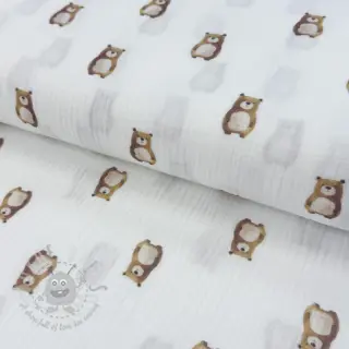 Tetra Tkanina/Muslin Animals design B digital print ORGANIC