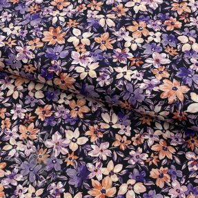 Pamuk Sketched meadow black digital print