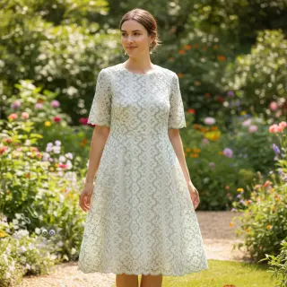 Pamuk EMBROIDERY Lilian mint