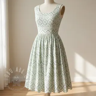 Pamuk EMBROIDERY Lilian mint