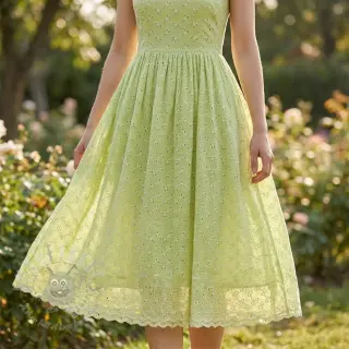 Pamuk EMBROIDERY Rosemary lime