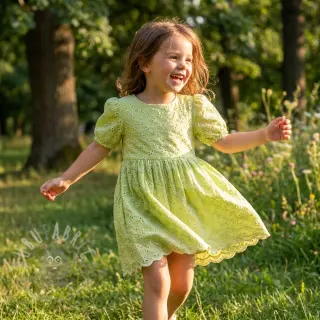 Pamuk EMBROIDERY Rosemary lime