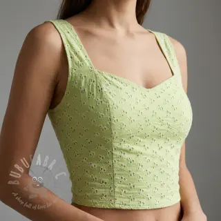 Pamuk EMBROIDERY Rosemary lime