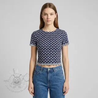 Pamuk EMBROIDERY Rosemary navy