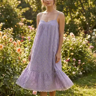 Pamuk EMBROIDERY Rosemary lilac