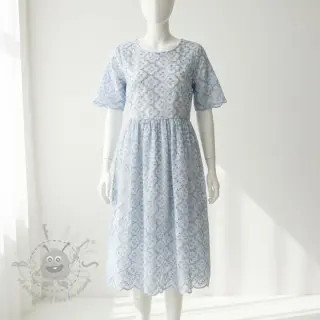 Pamuk EMBROIDERY Lilian blue