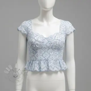 Pamuk EMBROIDERY Lilian blue