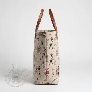 Dekorativna tkanina Linenlook Cute Paris multico