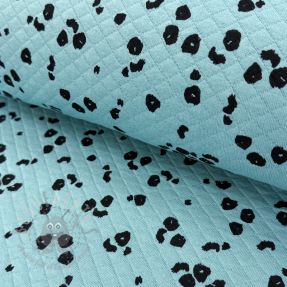 Triko materijal QUILT Animal skin fresh sage