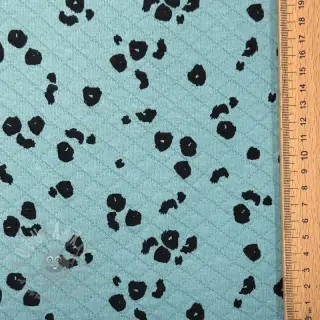 Triko materijal QUILT Animal skin fresh sage