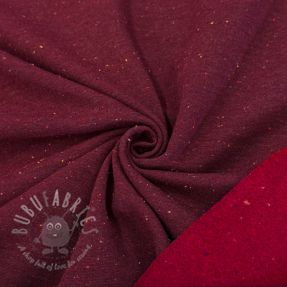 Triko materijal čupav COSY burgundy melange