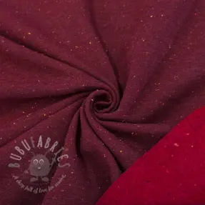 Triko materijal čupav COSY burgundy melange