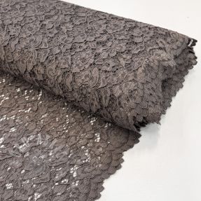 Čipka Scallop dark grey