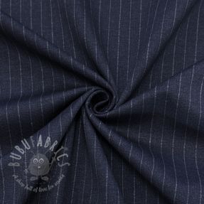 Tkanina za ženski kostim VICENZA Pinstripe navy