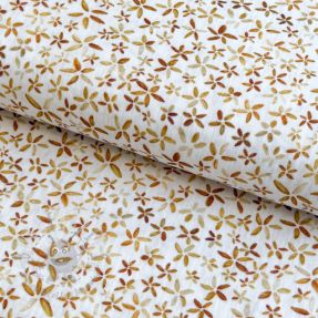 Tetra Tkanina/Muslin Flowers Tanja white digital print