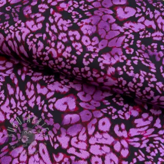 Viskoza ROSELLA STRETCH Animals purple
