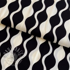 Viskoza ECOVERO Abstract black ecru