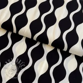 Viskoza ECOVERO Abstract black ecru