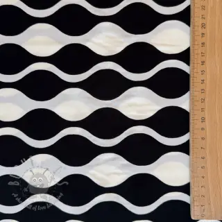 Viskoza ECOVERO Abstract black ecru