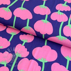 Viskoza ECOVERO NERIDA HANSEN Poppies royal blue