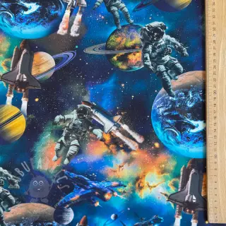 Pamuk Space navy digital print