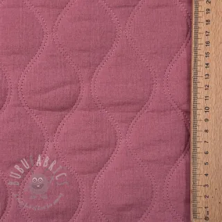 Tetra Tkanina/Muslin QUILT Wave mauve