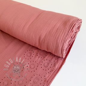 Tetra Tkanina/Muslin 1-side border blush