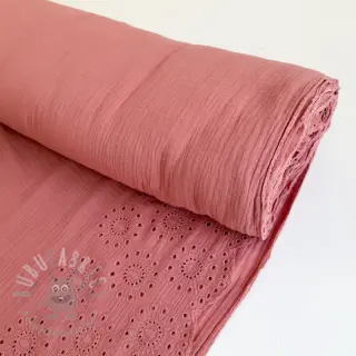 Tetra Tkanina/Muslin 1-side border blush