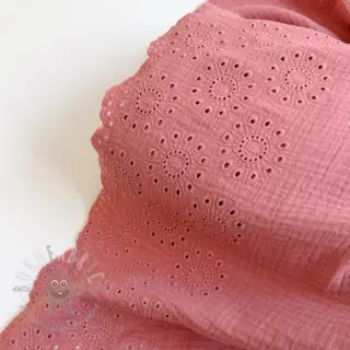 Tetra Tkanina/Muslin 1-side border blush