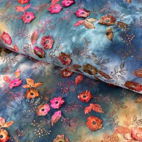 Perivi baršun pliš TIE DYE 21W Catchy design C