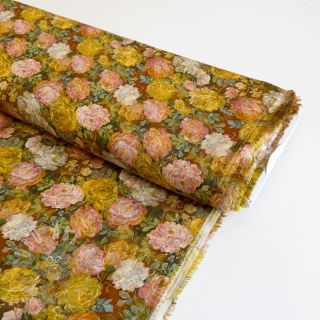 Viskoza RAYON POPLIN Flower sea design C