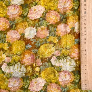 Viskoza RAYON POPLIN Flower sea design C