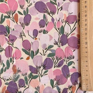 Viskoza RAYON POPLIN Simplistic flowers design B