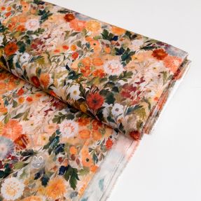 Viskoza RAYON POPLIN Wild flowers design A