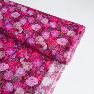 Viskoza RAYON POPLIN Flower sea design A