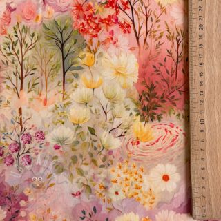 Viskoza RAYON POPLIN Love design B