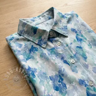 Viskoza RAYON POPLIN Faded spots design C