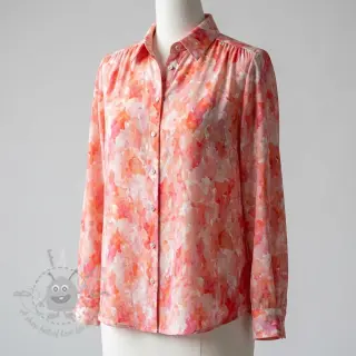 Viskoza RAYON POPLIN Faded spots design D