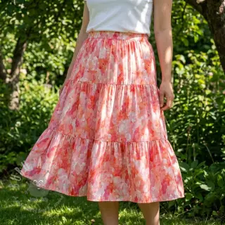 Viskoza RAYON POPLIN Faded spots design D