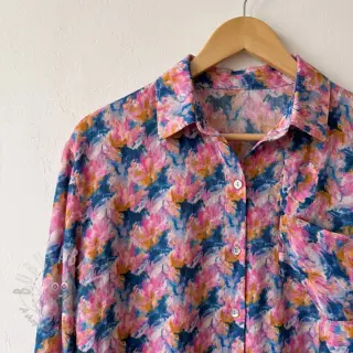Viskoza RAYON POPLIN Faded spots design A