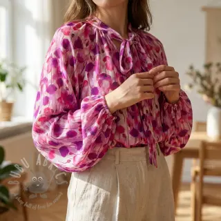 Viskoza RAYON POPLIN Poppys design B