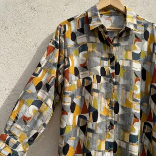 Viskoza RAYON POPLIN Leona design D