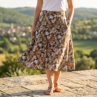 Viskoza RAYON POPLIN Floral design E